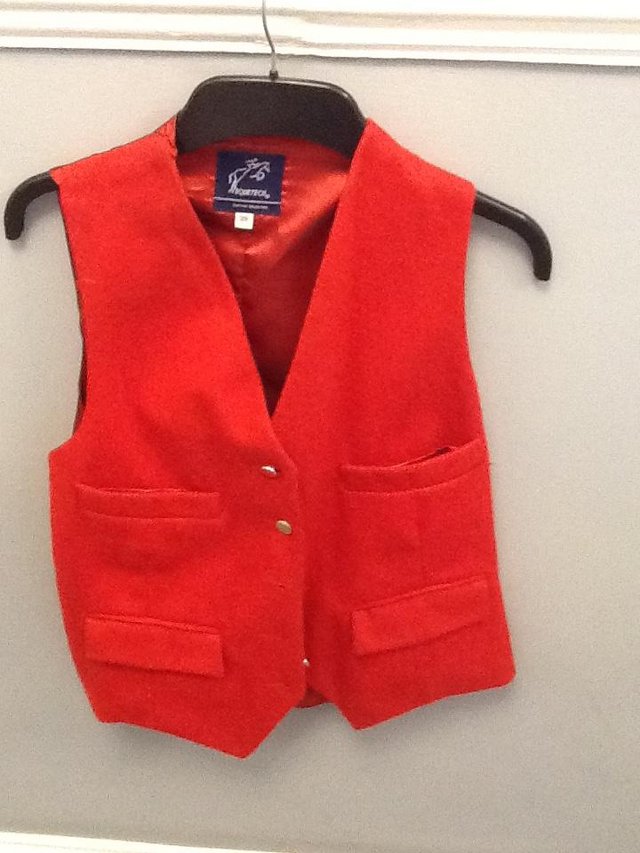 Preview of the first image of Red waistcoat.