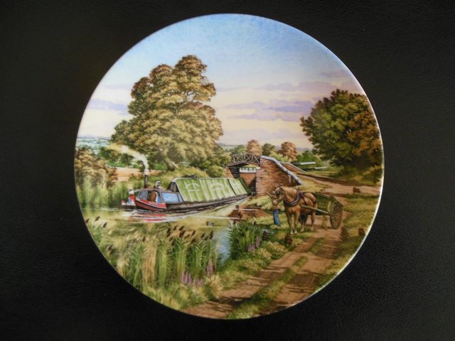 Preview of the first image of Royal Worcester Waterways Decorative Plate “The.