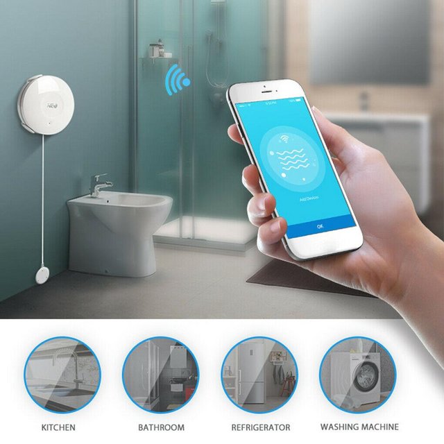 Image 2 of WiFi Smart Water Leak Detector.Brand New
