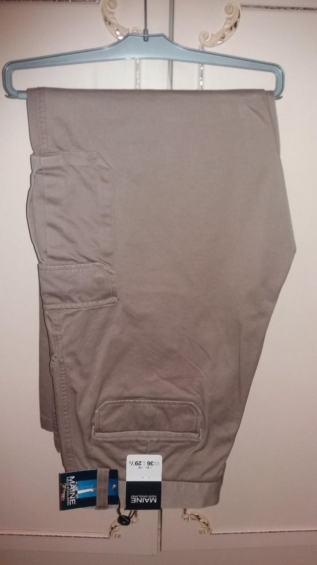 Preview of the first image of Mens Khaki MAINE New England Trouser.