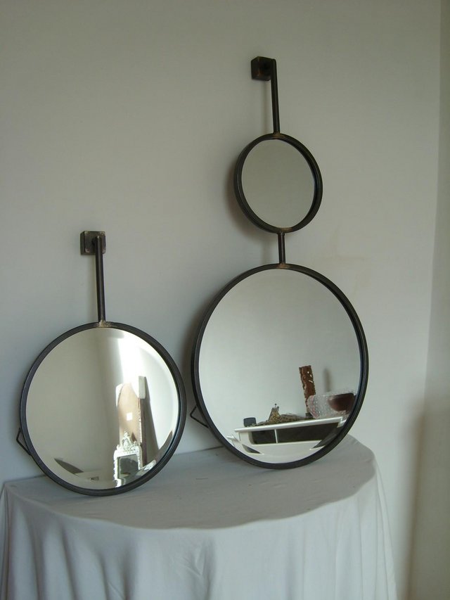Image 8 of WAYFAIR BEPUREHOME Pair of Chain Mirrors NEW!