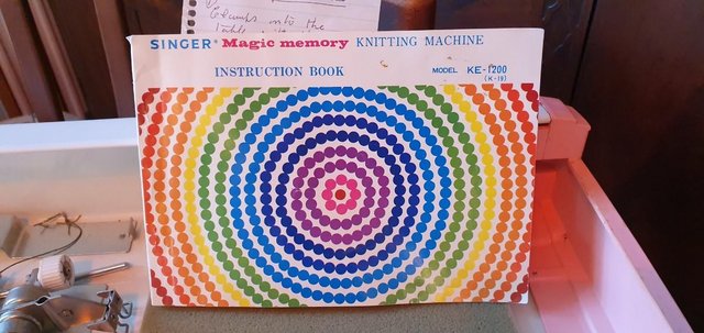 Image 2 of Vintage Singer Magic Memory Knitting Machine, Carry Case etc