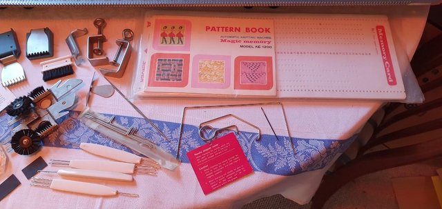Image 7 of Vintage Singer Magic Memory Knitting Machine, Carry Case etc