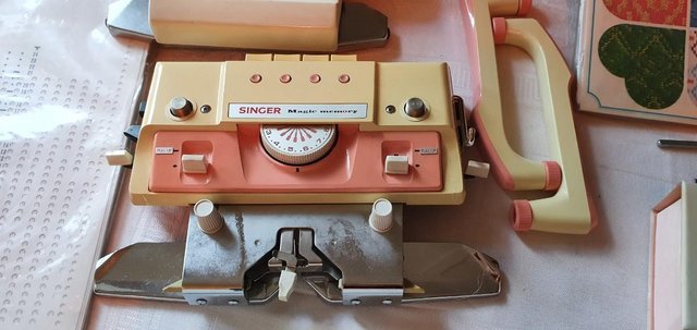 Image 15 of Vintage Singer Magic Memory Knitting Machine, Carry Case etc
