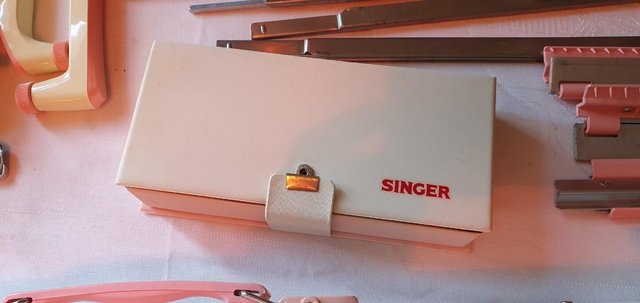 Image 23 of Vintage Singer Magic Memory Knitting Machine, Carry Case etc