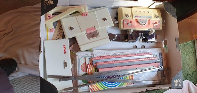 Image 34 of Vintage Singer Magic Memory Knitting Machine, Carry Case etc