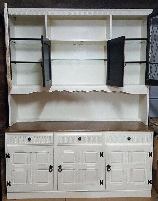 Image 3 of Large shaker style dresser. Beautifully restored.