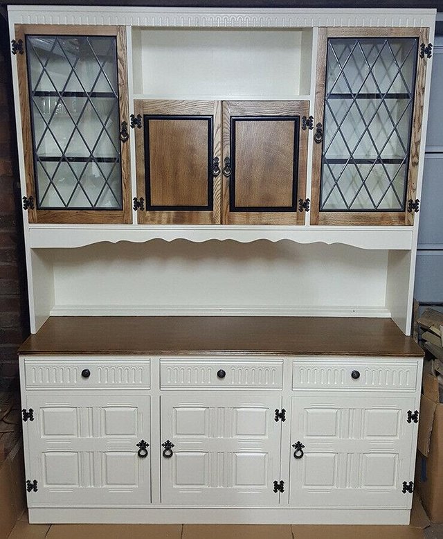 Preview of the first image of Large shaker style dresser. Beautifully restored..