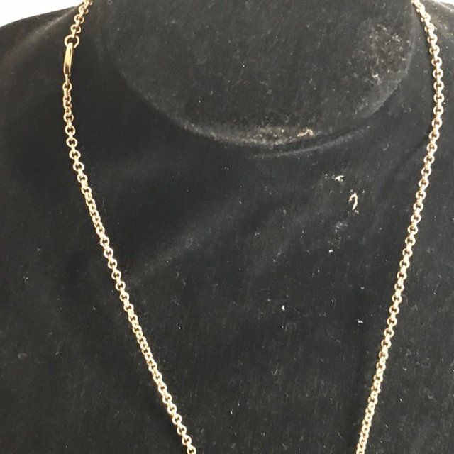 Image 4 of 9ct all solid gold long chain and gold locket