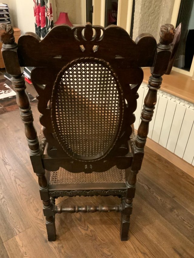 Image 4 of Jacobean period Throne chair