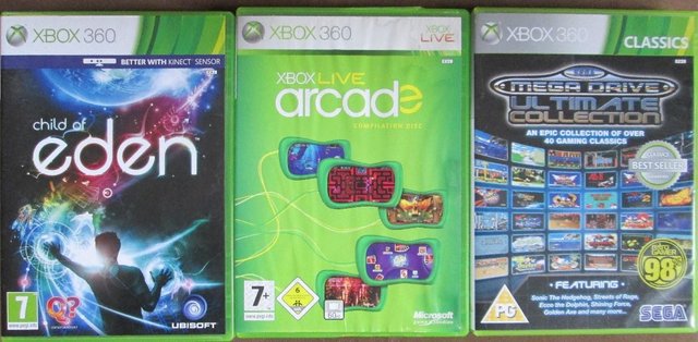 Preview of the first image of XBOX360 games x 3(Free Postage).