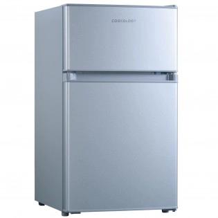 Preview of the first image of COOKOLOGY 47CM UNDERCOUNTER 2 DOOR FRIDGE FREEZER-NEW-SILVER.