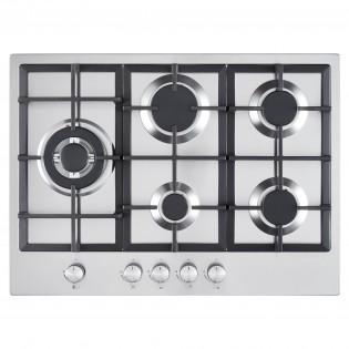 Preview of the first image of COOKOLOGY 70CM-5 BURNER S/S GAS HOB-CAST IRON SUPPORT-NEW-.
