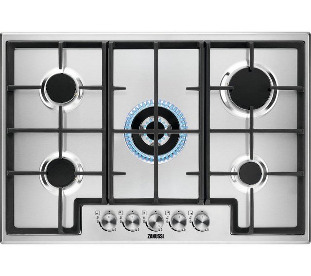 Preview of the first image of ZANUSSI GAS HOB 75CM-5 BURNERS-CAST IRON-S/S--FAB BUY.