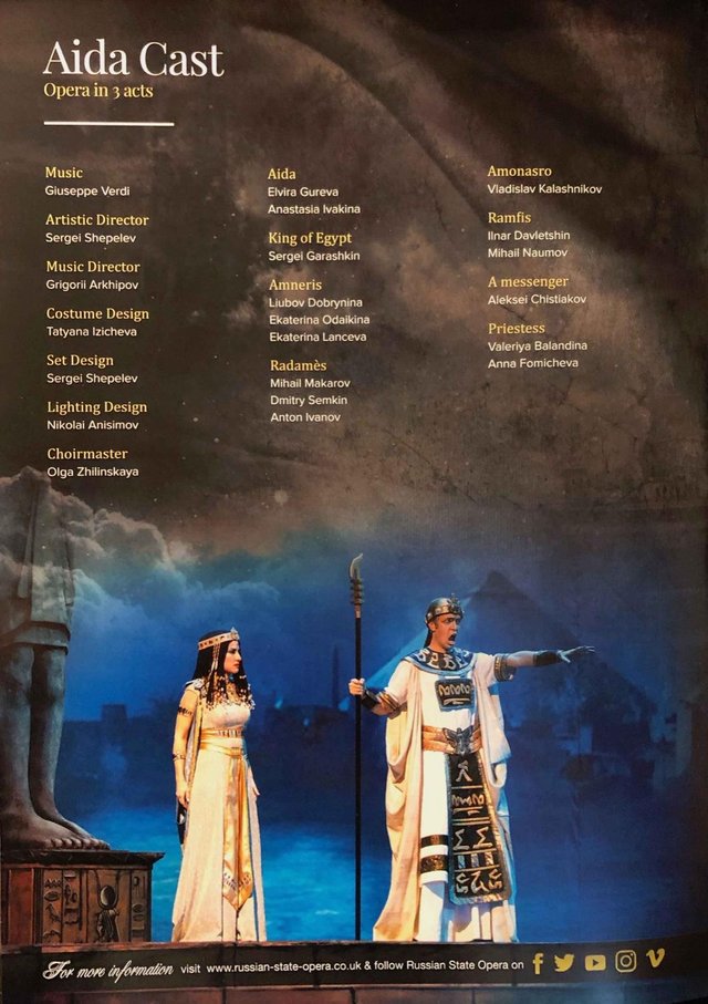Image 2 of Russian State Opera Aida Madam Butterfly Carmen Tour 2020