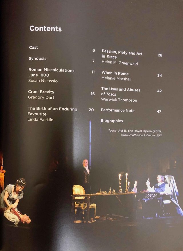 Image 3 of Tosca Programme Royal Opera House 2018/19 Season