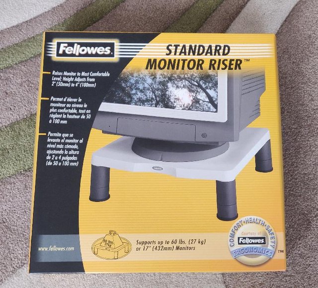 Preview of the first image of Brand New & Boxed Fellowes Standard Monitor Riser.