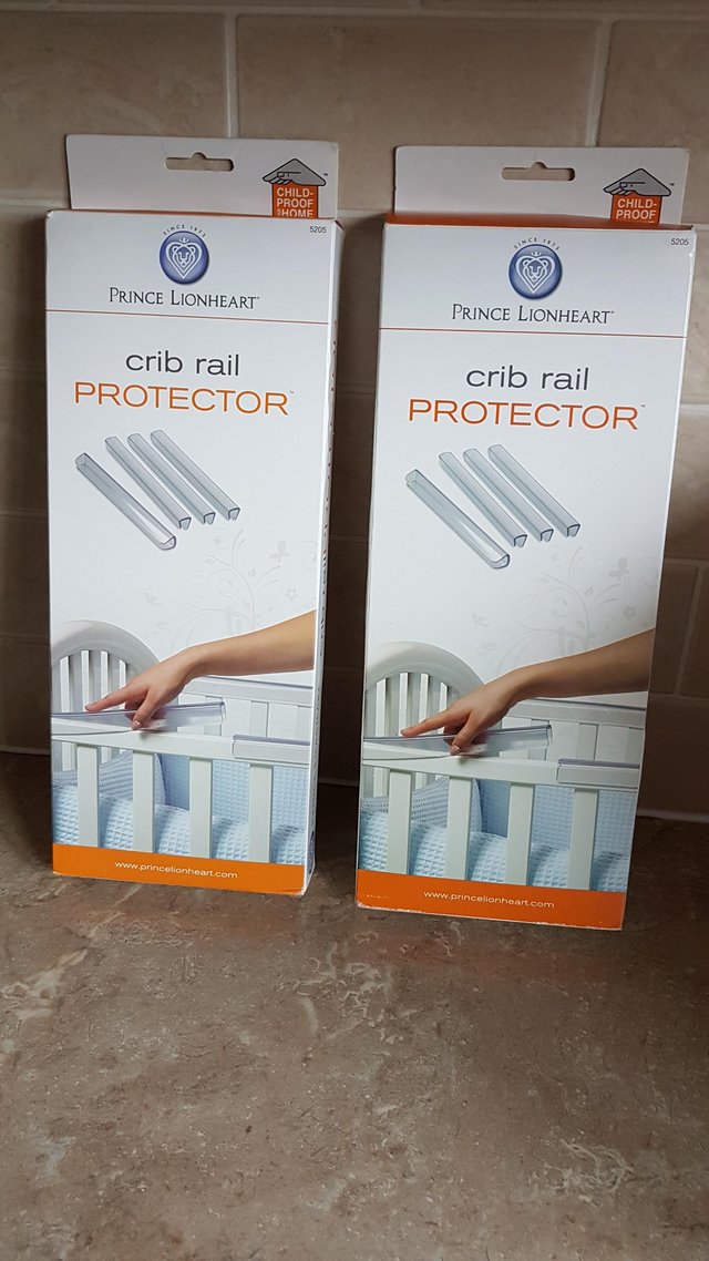 Preview of the first image of Crib rail protectors x 2.