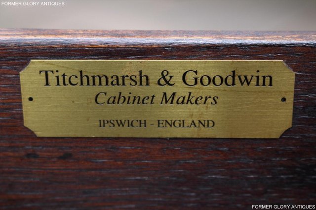Image 4 of TITCHMARSH AND GOODWIN OAK SINGLE DRAWER COFFEE TABLE STAND