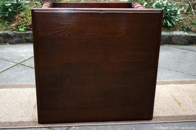 Image 11 of TITCHMARSH AND GOODWIN OAK SINGLE DRAWER COFFEE TABLE STAND