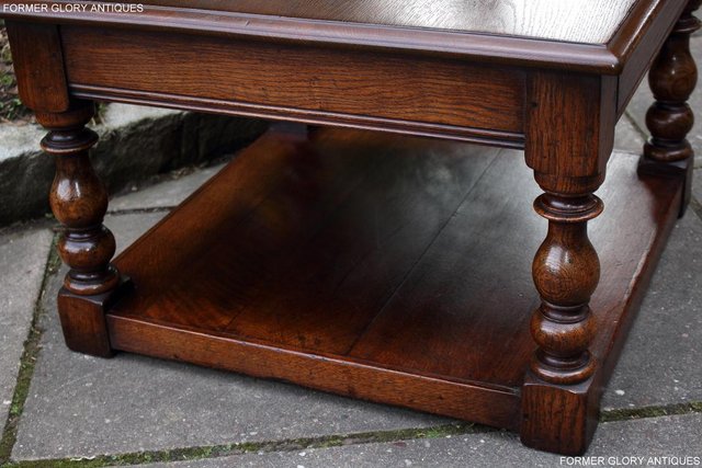 Image 39 of TITCHMARSH AND GOODWIN OAK SINGLE DRAWER COFFEE TABLE STAND
