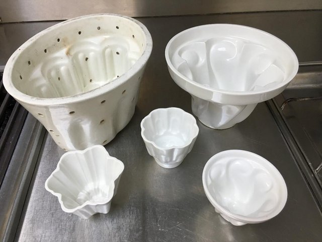 Image 2 of 5 Porcelain Food Moulds for Sale