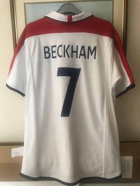 Image 3 of Official Beckham England football shirt 2003-2005, small