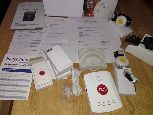 Image 2 of Suresafe ISOS Elderly Alarm safety system -NEW Cost £159