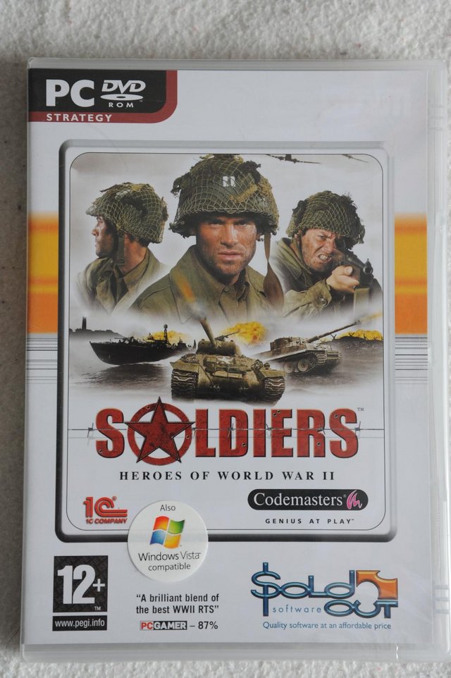 Preview of the first image of Soldiers – Heroes of WW2 – Original NON STEAM version. NEW.