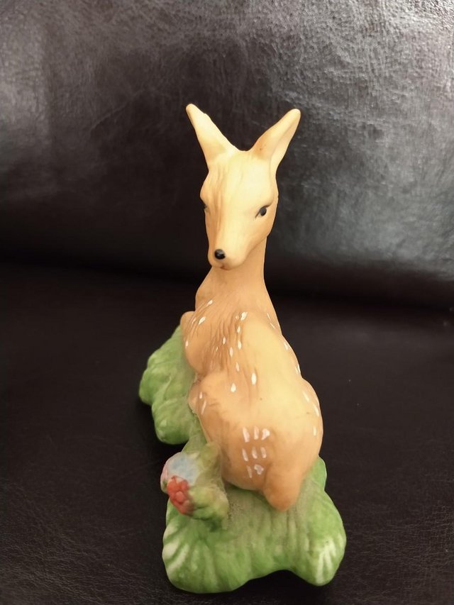 Image 3 of Vintage 1980's deer Fawn Figurine. Homeco?"  Immaculate.