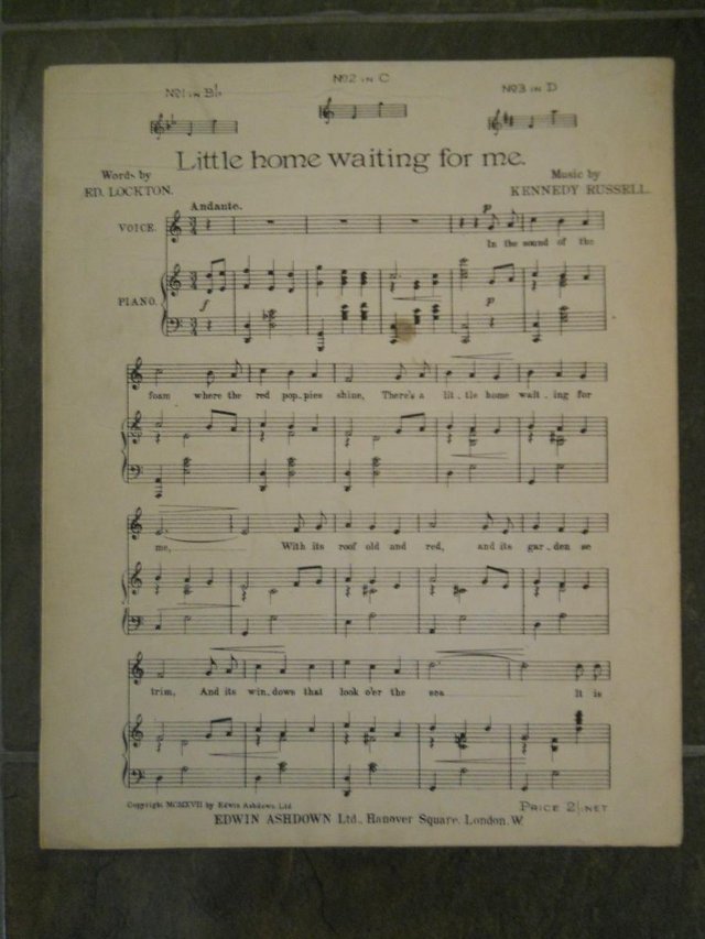 Image 2 of Vintage Sheet Music Vale (farewell)