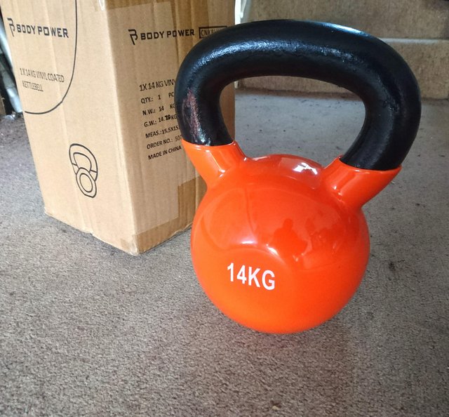 Preview of the first image of Kettlebell 14kg Vinyl Coated Cast Iron.