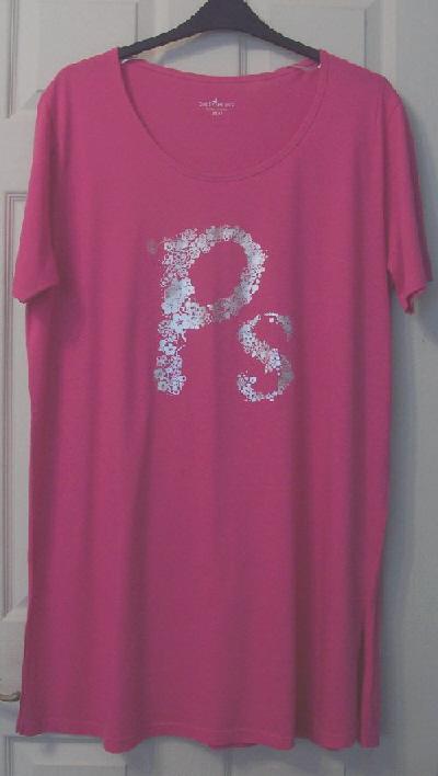 Preview of the first image of NWOT LADIES PINK NIGHTSHIRT BY PRETTY SECRETS - SZ 16/18 B20.