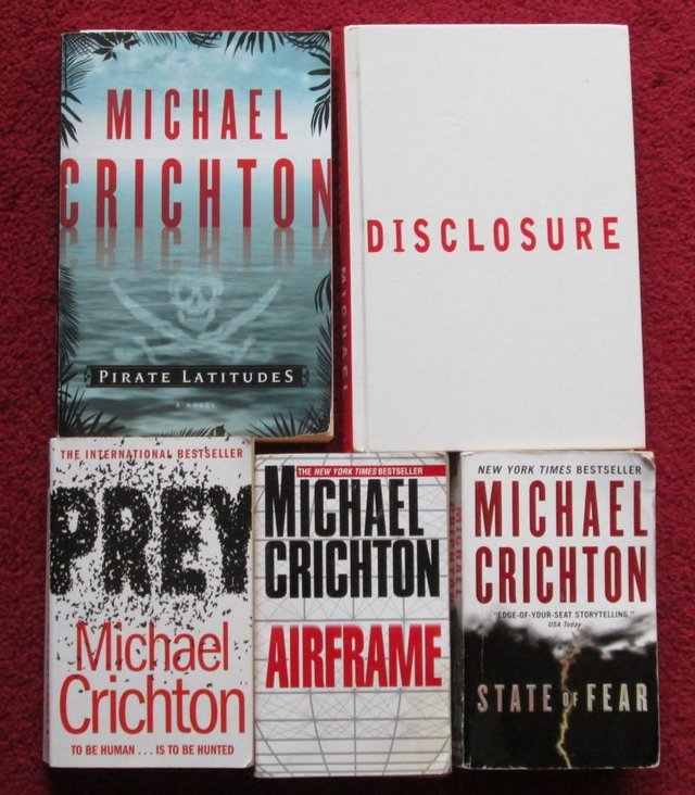 Preview of the first image of MICHAEL CRICHTON, selection books £1.00 per book.
