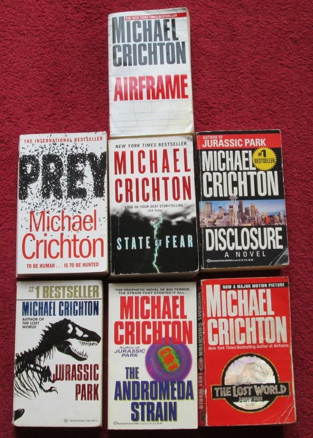 Image 2 of MICHAEL CRICHTON, selection books £1.00 per book