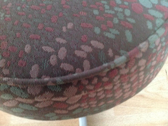 Image 4 of TWO RETRO STOOLS matching upholstered