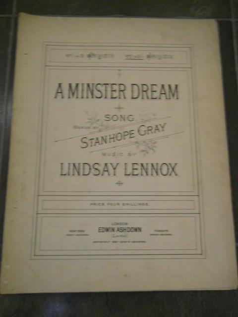 Preview of the first image of Vintage A Minster Dream Sheet Music.