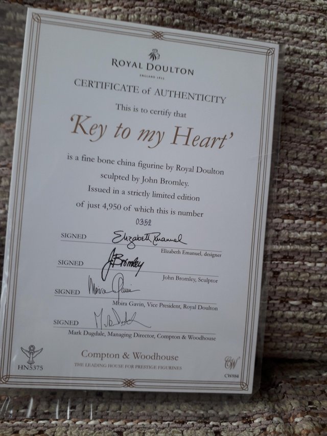 Image 2 of Royal Doulton, Key to my Heart