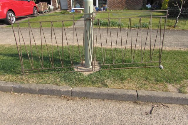 Preview of the first image of 1960s Wrought Iron Driveway Gates 2440mm wide.