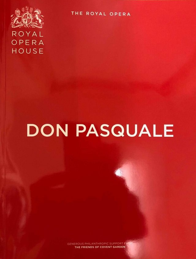 Preview of the first image of Don Pasquale, Royal Opera House Programme, 2019/20.