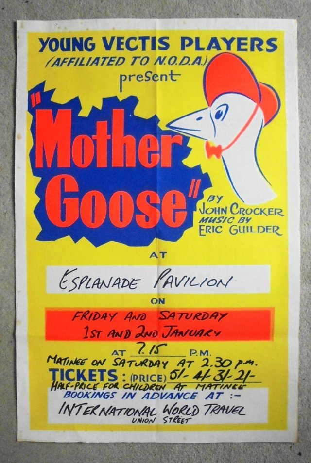Preview of the first image of 1963 Ryde Pavilion poster Mother Goose.