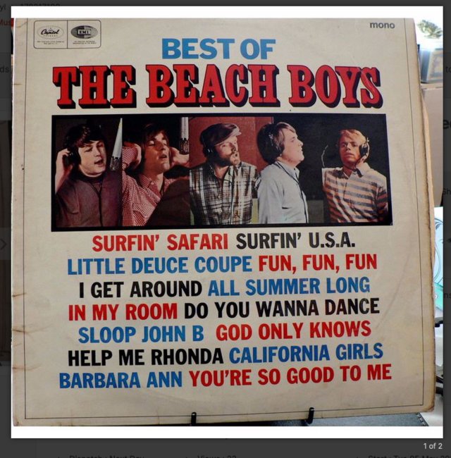 Preview of the first image of The Best Of The Beach Boys - Mono - Capitol + EMI Records.