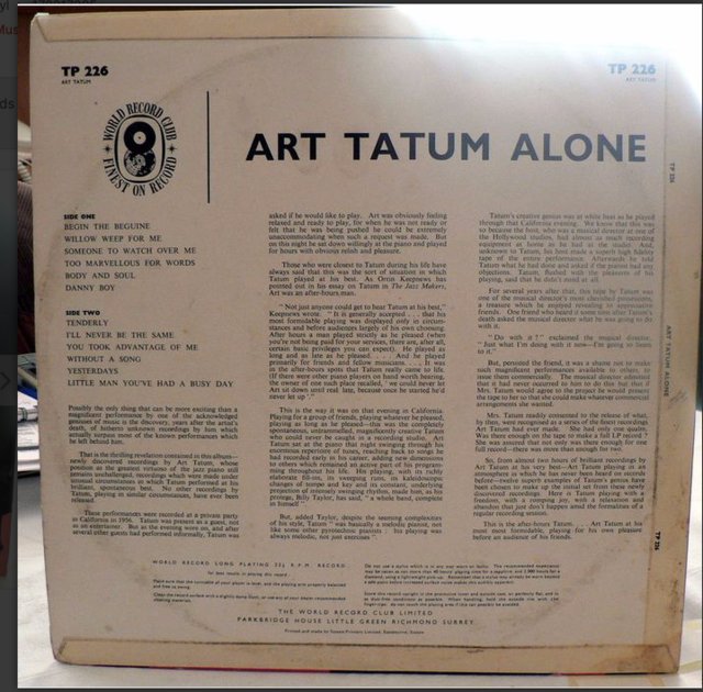 Image 2 of Art Tatum - Alone