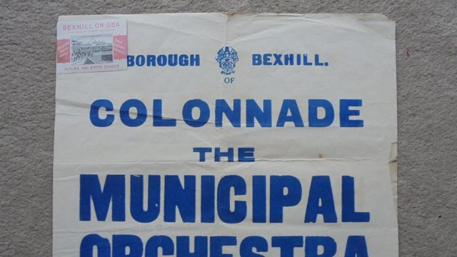Image 2 of 1920s/30s Bexhill Colonnade poster W H Dyer