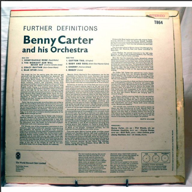 Image 2 of Further Definitions - Benny Carter And His Orchestra