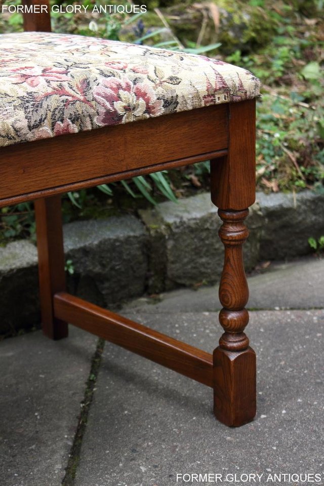 Image 36 of A SET OF FOUR OLD CHARM LIGHT OAK DINING TABLE CHAIRS