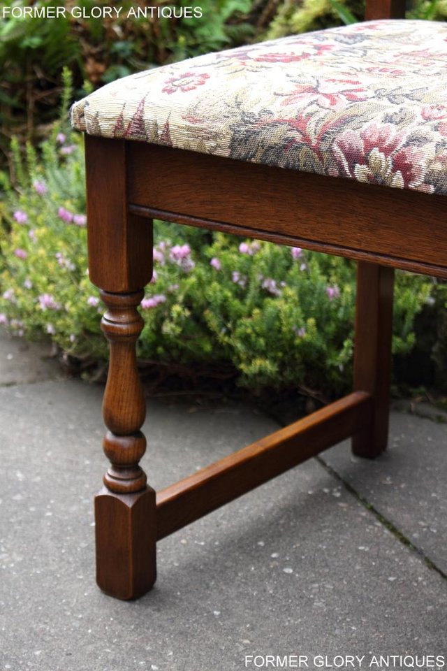 Image 47 of A SET OF FOUR OLD CHARM LIGHT OAK DINING TABLE CHAIRS