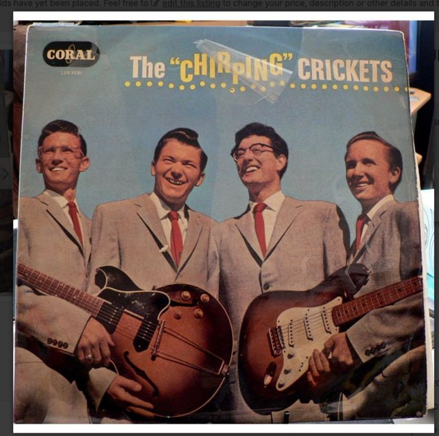 Preview of the first image of Buddy Holly & The Crickets - The Chirping Crickets. UK 1958.