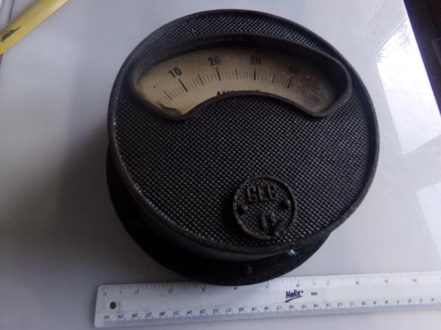 Preview of the first image of Vintage Industrial GEC Amp Meter -can post.