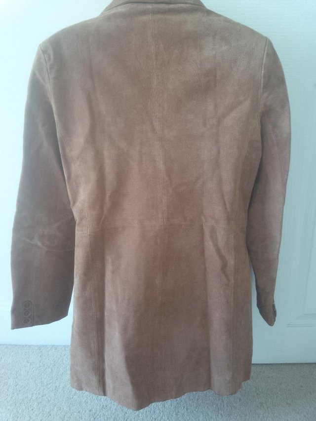 Image 5 of Superb Tan Suede Single Breasted Ladies Jacket UK 10 RRP£95